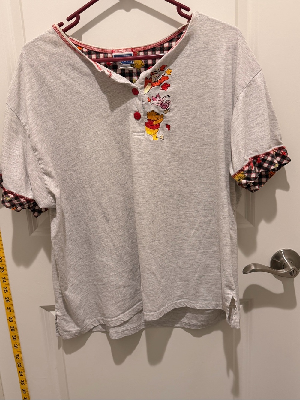 Classic Winnie the Pooh Gray Short Sleeve Women’s Top